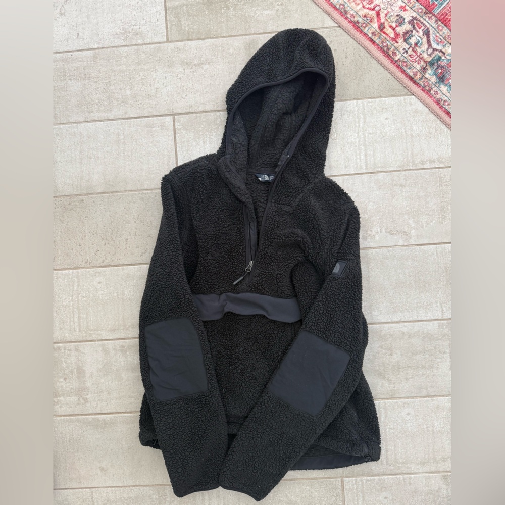The North Face Black Sherpa Half-Zip